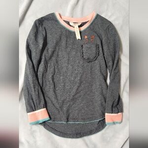 Matilda Jane size 4 Halloween cat, pocket long sleeve shirt